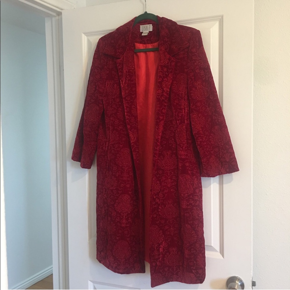 Vintage Red Velvet Lisa Z Coat